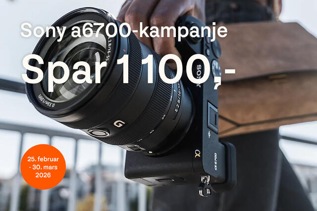 Spar på Sony a6700